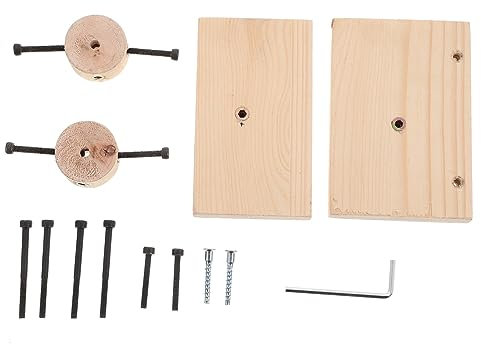 FONDOTIN Hamster füttert die Treppe Hamster hamsterspielzeug kleintierspielzeug Kauspielzeug Hamster-Kletterleiter Holzleiter für kleine Haustiere Rostfreier Stahl Khaki