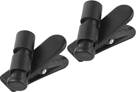 DOITOOL 2 Piezas Clip De Cable De Auriculares Abrazaderas De Fijación Del Cable Del Micrófono Soportes Para Auriculares Accesorios De Micrófono Clips De Cable Multiusos Black Abdominales