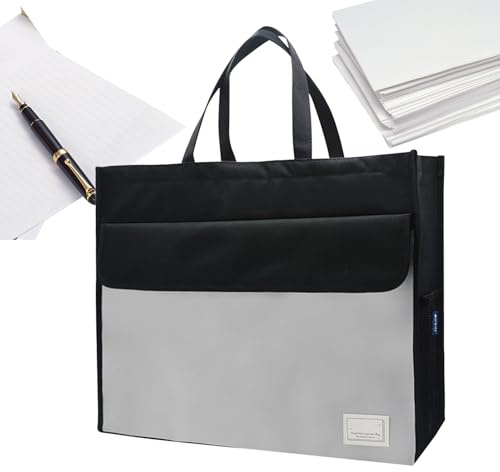 Sac à documents - Sac à documents A3 avec poignée | Sacs de transport de magazines, sacs de transport artistique, sac portatif pour document de grande capacité pour doc