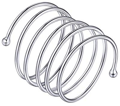 PROSILVER Anillo Pequeño Nudillo Capas Plata de Ley para Mujer Anillo Fino de Plata