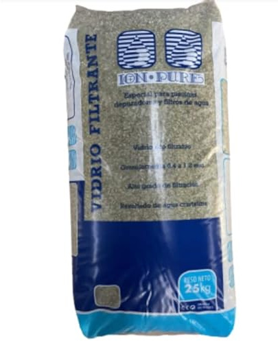 Suinga Arena de Vidrio Filtrante para Piscina con Poder de Filtración | Vidrio Filtrante Piscina 25 kg | Reduce Consumo de Agua y Energía | Ecovidrio para Piscinas