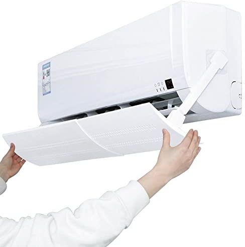 VIOKKO Retractable Air Conditioner Air Deflector, Universal Adjustable Air Conditioning Deflector Air Diverter Cover Telescopic Anti-Wind Baffles Anti Direct Blowing Windshield Wind Guide
