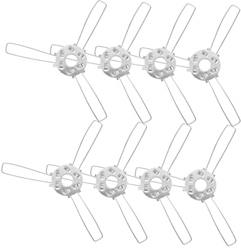HOMSFOU 20 piezas de pantalla de lámpara de muelle, soporte de cristal, soporte de lámpara de cristal, soporte clip en adaptador de lámpara, adaptador de pantalla de hierro
