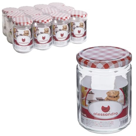 TWO TIGERS | Tarro de Cristal con Tapa | 12 Unidades | 500 ml | Frascos con Cierre Giratorio para Conservas Legumbres Pasta Arroz | Apto Lavavajilla