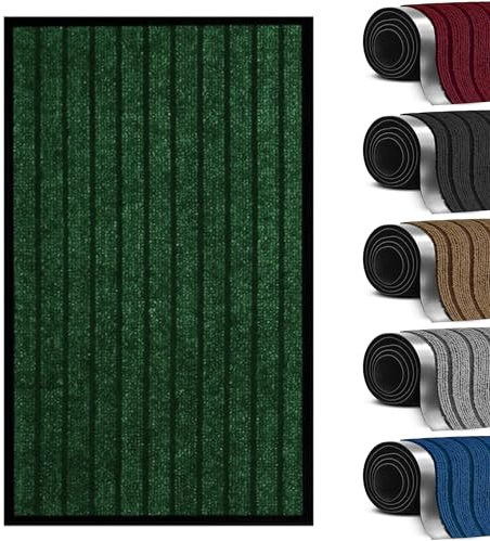 Abaseen Ribbed Door Matts Indoor | Non Slip Rubber Backed Door Mats Outdoor | Heavy Duty Super Absorbent Doormats | Kitchen Mat | Floor Mat | Small, Medium, Large, Extra Large Washable Door Mat