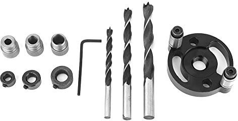 Xolsurg Localizador de perforación de agujero recto de la carpintería 6/8/10 mm Guía de perforación de plantilla de tope para el hogar para el hogar DIY