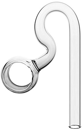 JARDLI Glas Lily Pipe Spin Outflow für Wasserpflanzen Tank (17mm für 16/22mm Schläuche)