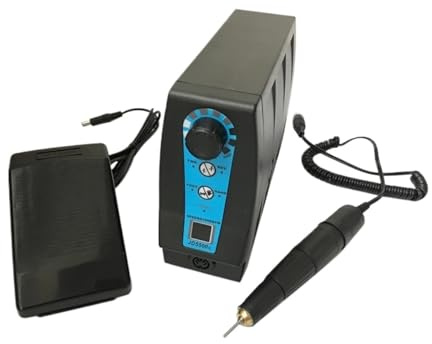 TIEOAXFT Taladro eléctrico de 35000RPM y 120W, fresadora for manicura y pedicura, Micro Amoladora, Pulido de dentaduras, Equipo de Mano for uñas