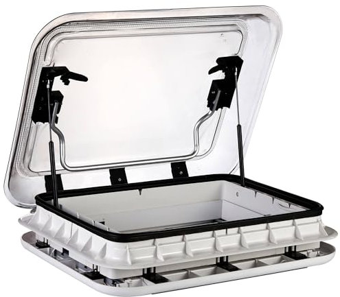 Techo corredizo grande para caravana o autocaravana, ventilación para ventana de techo, recorte de 500/700/800 x 500 mm, universal para autocaravana o autocaravana.,800x500mm