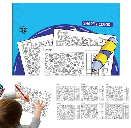 Livres D'activités Pour - Jeux De Correspondance D'âge Préscolaire Cadeaux De Fête - Jeu De Puzzle Pour L'apprentissage Précoce | Pour La Salle De La Maison École Voyage Vacances Anniversaire