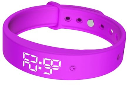 Handledsväckarklocka, vibrerande armband, aktivitet, 3 larm, påminnelse om | Dryck | Fitnessäng för tonåringar, vuxna, män, kvinnor, äldre, renlighetsträning, M