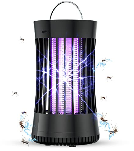 AICase Bärbar elektronisk uppladdningsbar mygg- och flugdödarlampa/bug zapper för sommarresa, utomhuscamping, uteplats, hem och trädgård