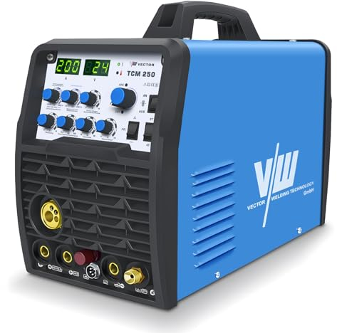 4-IN-1 Kombi-Schweißgerät, DC WIG Schweißssgerät mit IGBT Technologie, Profi Inverter MIG Schweißgerät WIG 200A&CUT 50A,VECTOR WELDING