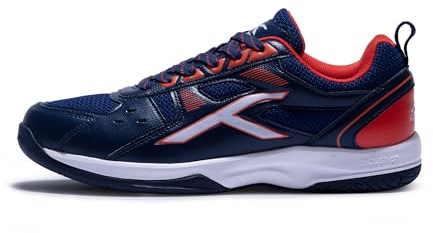 Hundred Raze Non-Marking Professional Badminton Shoes for Men | Material Upper: Polyester, Sole: Rubber | Suitable for Indoor Tennis/Squash/Table Tennis/Basketball & Padel