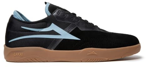 Lakai Mod Herren Skateschuhe – Hochleistungs-Skateboardschuhe, Schwarz/Gum Suede, 41 EU