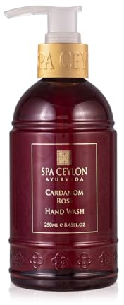 SPA CEYLON Cardamom Rose Hand Wash | Hydrating Liquid Hand Soap | Liquid Hand Wash | Relaxing, Vegan and Cruelty-Free | Fragrant Pump Soap for All Skin Types