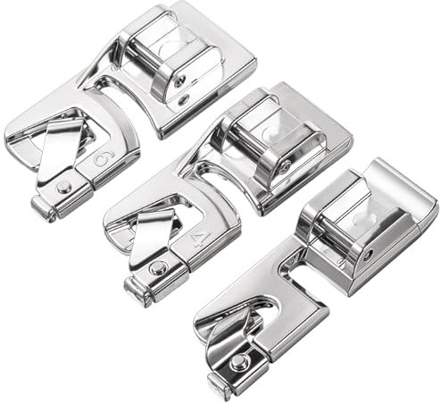 3 Stück Nähfuß Rollsaumfuß Universal Rollsaumfuss Für Nähmaschine Nähfüße Multifunktion Singer Saumfuß Nähmaschine Spiralnährohr Saumfuß Nähfuß Reißverschluss Für Multifunktionsnähmaschinen