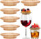 HWSWSH 10 Pz Topper per Bicchieri da Vino in Bambù 10 CM, Coperchi per Bicchieri da Vino di Legno, Copri per Tazze Riutilizzabili con 12 Marcatori di Bevande Identificatore Colorati per Casa, Bar