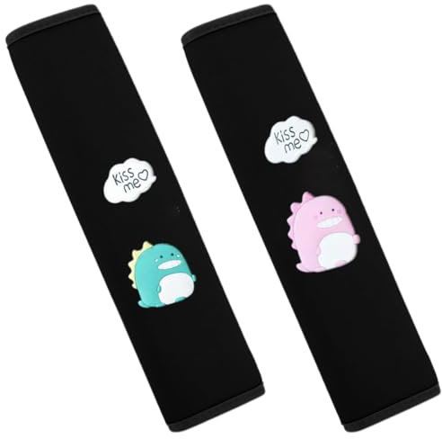 SIRLOMU Protezione Cintura Di Sicurezza Per Auto, Premium, copri di sicurezza per bambini e adulti, 2 pezzi, Rimovibile Collo/Spalle, per più comfort durante i viaggi, con imbottitura morbida