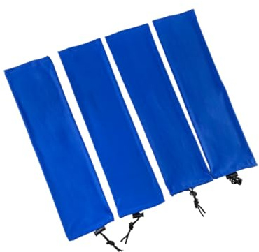 Vyloky 4 unidades de mosquiteras para caballos, botas de mosca transpirables, polainas elásticas de protección contra mosquitos, protección articular, accesorios ecuestres, equipo para caballos (azul)