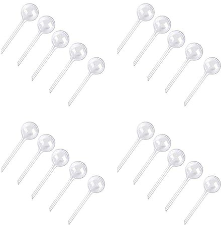 Cwmiibili 20 Pcs Automatic Watering Device Globes Vacation Houseplant Plant Pot Bulbs Garden Waterer Flower Water Drip Watering