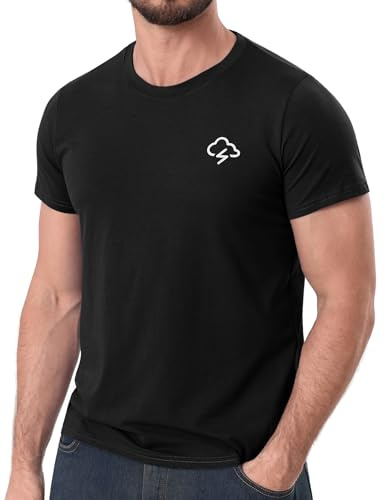 iClosam T Shirt Homme Imprimé Manches Courtes Col Rond en Coton | Coupe classique, style décontracté, idéal pour l'été, tailles S à 3XL