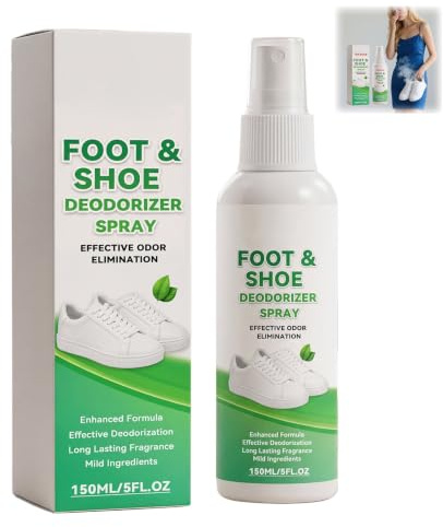 Shoe Deodorizer Spray 150ml – Foot & Shoe Odor Eliminator, Fast-Acting