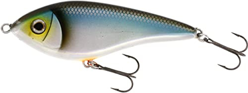 Westin Swim 12cm 53g suspending - Jerkbait zum Spinnfischen auf Hecht & Zander, Hechtjerkbait, Hechtköder zum Jerkbaitangeln, Farbe:Blueback Herring