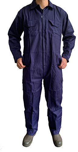 Turners Combinaison de travail pour homme Bleu marine – Entrepôt Garages Étudiants – Taille M