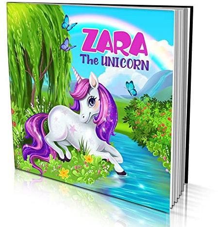 Personalised Story Book by Dinkleboo - The Unicorn - for Children Aged 0 to 8 Years Old - A Whimsical Story About Your Child Meeting Some Special Fairies and discovering Unique Powers. Soft Cover
