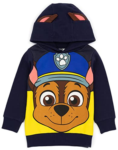 PAW PATROL Kids Hoodie Chase Marshall Skye Everest ODER Rubble 3D Ohren Pullover 4-5 Jahre