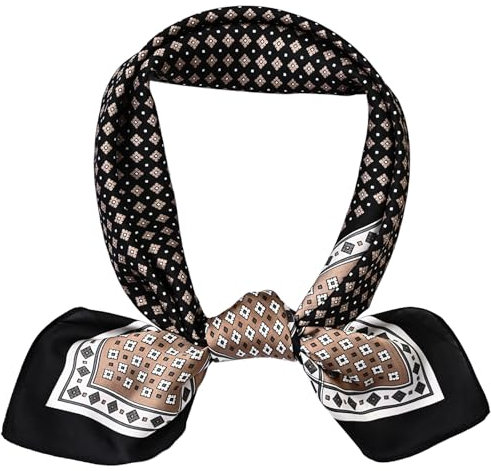 GWAWG Seidenschal, Seidenschals für Männer Quadrat Satin Seide wie Schal Leichtgewicht Seidenbandana Wrap Mode Geschenke für Männer Formal Casual Business 70 x 70cm