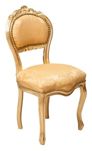 Biscottini Sedia imbottita in legno massello 93x42x42 cm - Sedie sala da pranzo - Sedie vintage Stile Luigi XVI - Poltroncina camera da letto - Arredamento casa