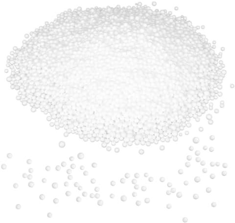 Happyyami Bean Bag Filler Foam Particles Lightweight Stuffing Balls for Sofa Cushions and Pillows Impact-resistant White Foam Refill for Beanbag Chairs and Home Decor