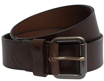 Barbour Matt Leather Mens Belt Matt Brown M