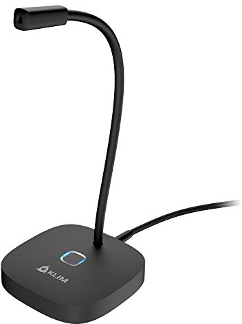 KLIM Lingo - Desktop USB Microphone for PC and Mac - with Mute Button - Compatible with Any Computer - Professional PC Microphone with High Definition Audio - New