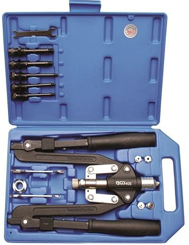Pinza para remaches e insertos de 2 brazos BGS TECHNIC