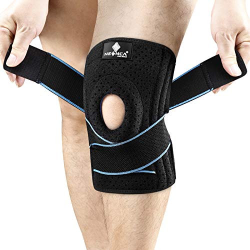 NEENCA Knee Brace with Side Stabilizers & Patella Gel Pads, Adjustable Compression Knee Support Braces for Knee Pain, Meniscus Tear,ACL,MCL,Arthritis, Joint Pain Relief,Injury Recovery