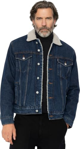 Schott NYC Blouson Homme TRUCKSHERPA BLUE L