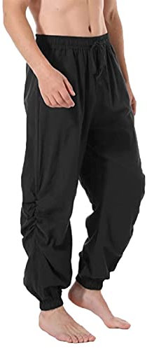 KONG JIMFAN Wanderhose Herren Vinted Fahrradhose Herren Gepolstert Leichte Chino Hose Herren Stretchhose Herren Gym Herren Meyer Hosen Herren Lange Freizeithose Freizeithosen(Schwarz,4XL)