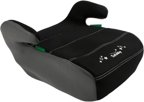 Tataway i-Size Kindersitz/Autositz, ECE R129/03, Sitzerhöhung für Kinder 126-150 cm, Kindersitzerhöhung Ergonomisch & Leicht, (ca. 22-36 kg) - (ca 6–12 Jahre) (Tataway black)