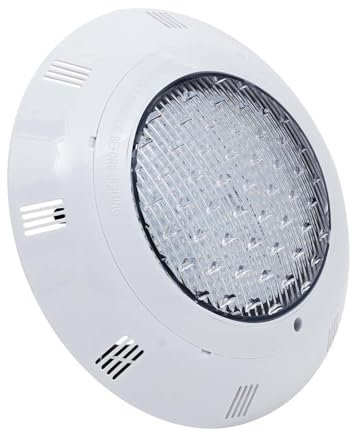 KigerNee Illuminazione LED RGB subacquea 45 W IP68 – 460 LED PAR56 Faro con telecomando, 2500 lm/120°, per piscina/stagno/acquario/giardino (design scanalato bianco)