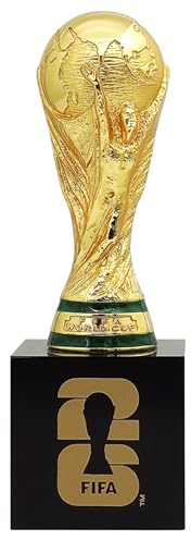 Official FIFA World Cup 2026 Edition - 4 Inch 3D Trophy w Acrylic Base - Timeless Collector’s Item Premium Zinc Alloy - FIFA World Cup Trophy Replica Perfect for Desk, Man Cave, Football Memorabilia