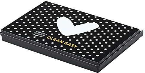 Vaessen Creative 1009-001 Clean Easy Stempelreinigungskasten, Dose mit Reinigungskissen zum Reinigen von Clear und Cling Stamps, Motivstempeln und weiteren Stempeln, Multi-Colour, 14cm x 20cm x 2 cm