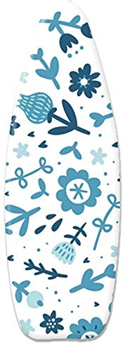 LBLZMS Bügeltischbezug Extra Groß, Baumwolle Classic XL für Bügelflächen bis max. 145 x 55 cm, klassischer Baumwollbezug, mit elastischem Gummizug und 4 Clips