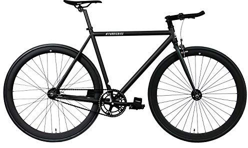 FabricBike Original Pro- Bicicleta Fixie, Piñon Fijo Flip-Flop, Single Speed, Cuadro Hi-Ten Acero, 10,45 kg. (Talla M) (Pro Fully Matte Black, M-53cm)