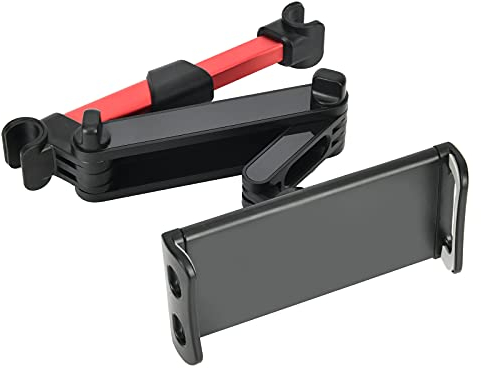KISEDAR Tablet Halterung Auto, Universal Tablet Halterung ，KFZ-Kopfstützen Halterung für iPad iPhone Serie/Samsung/Kindle Fire HD/Nintendo Switch/Tablet mit 4.4~11 Zoll (rot)