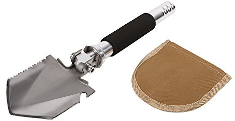 Militärische Klappschaufel, Survival-Schaufel, robuste Klappschaufel aus Karbonstahl, multifunktionale Campingschaufeln für Garten, Camping, Wandern, Jagen, Outdoor-Überlebenswerkzeug