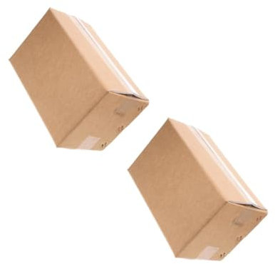 2 Stücke Boxen Isolierte Transportbox Kleine Kartons Für Den Versand Kleiderschrank Umzugskartons Schuhkarton Kisten Zum Verpacken Von Büchern Isolierung Zum Mitnehmen Papier Gatuida
