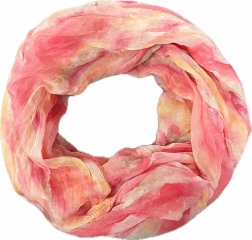 Jeamis regnbåge siden loop gradient vår rund halsduk regnbåge ränder sommar lätt halsduk stola, 2025c rosa, 160 x 48 cm